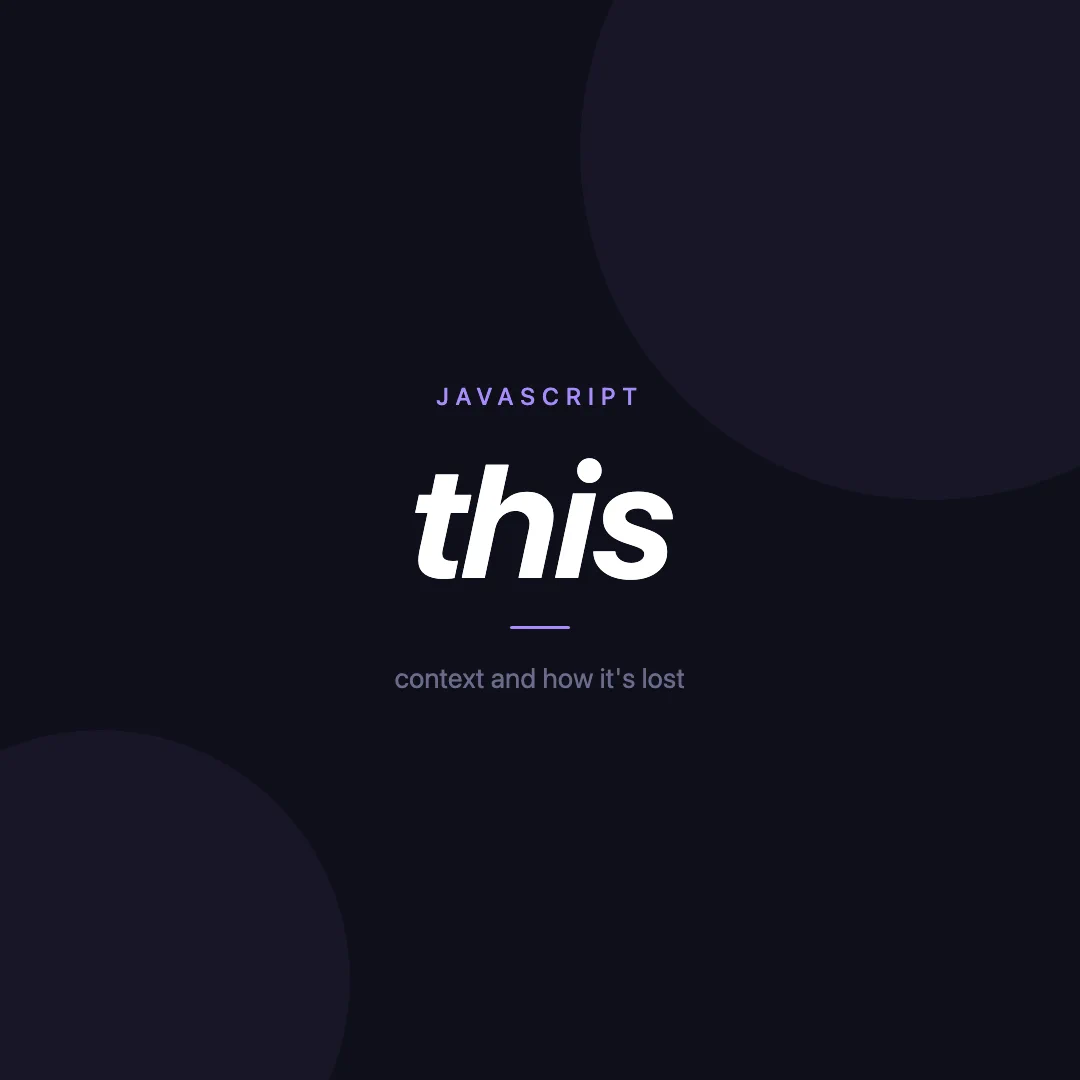 `this` в JS: контекст и его потеря — Иван Ткаченко